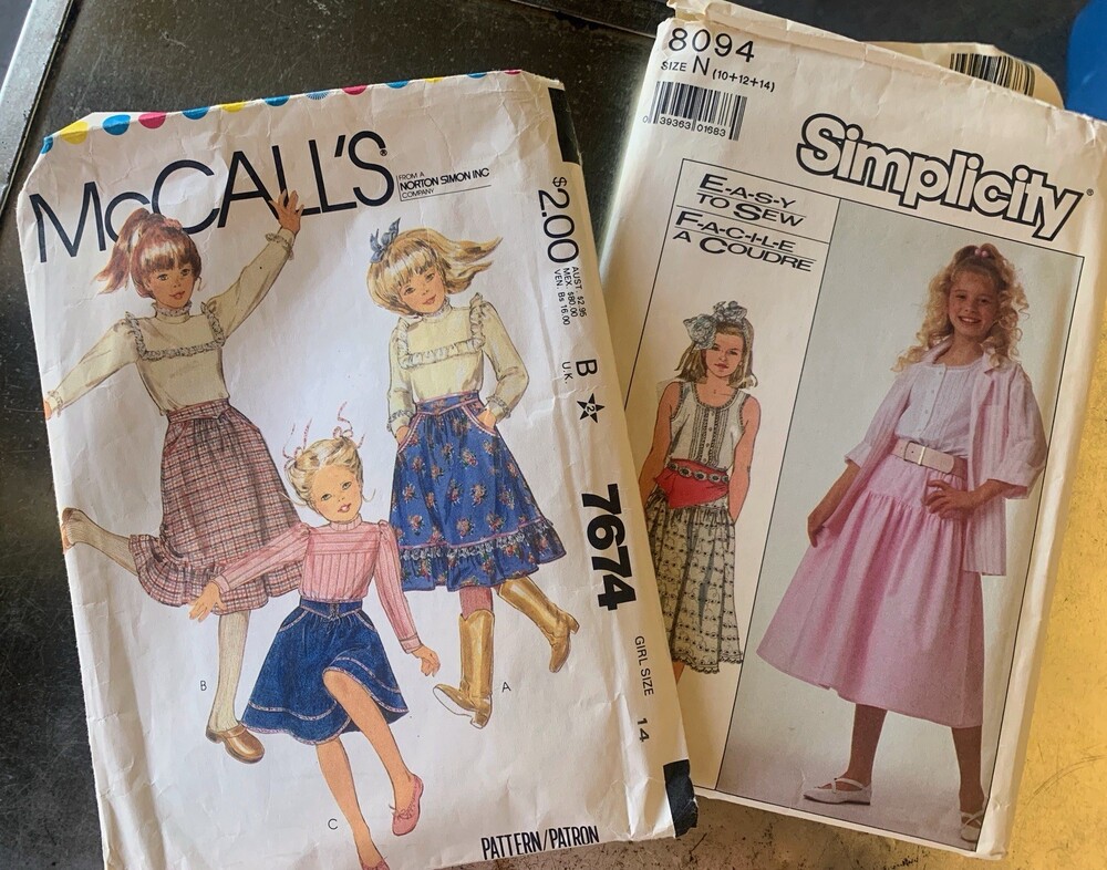 Vintage Simplicity Easy Sew Girls Cami Skirt Blouse Jacket Pattern 7-14 Uncut